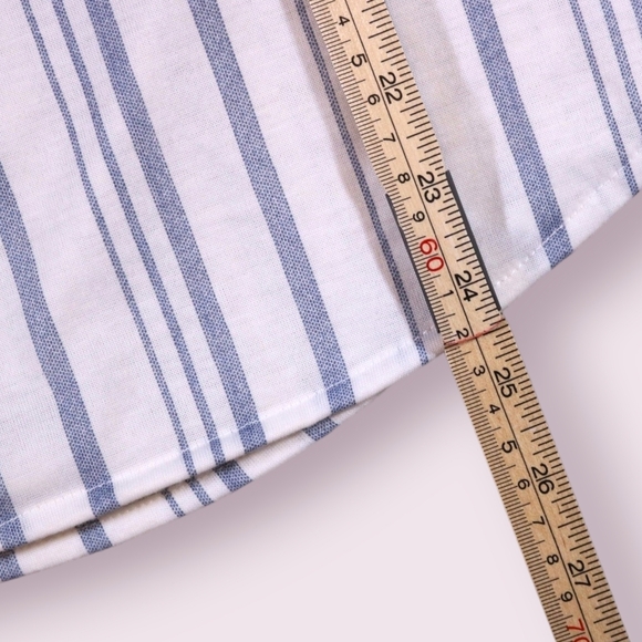 Eden & Olivia Anthropologie V Neck Stripped Pull Over Shirt Womens Size Small - Picture 7 of 8